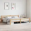 Image de Cadre De Lit Sans Matelas Bois Massif De Pin 200x200 Cm Vidaxl