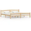 Image de vidaXL Cadre de lit sans matelas bois massif de pin 200x200 cm 322067