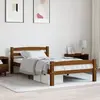 Image de Cadre De Lit Sans Matelas Marron Miel Bois Pin Massif 90x200 Cm Vidaxl