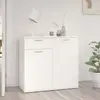 Image de Buffet Blanc 80x36x75 Cm Bois D'ingénierie Vidaxl