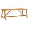 Image de Vidaxl ensemble à manger de jardin 7 pcs marron