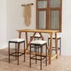 Image de Ensemble De Bar De Jardin Avec Coussins 5 Pcs Marron Vidaxl