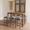 Image de Ensemble De Bar De Jardin Avec Coussins 7 Pcs Gris Vidaxl