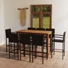 Image de vidaXL Ensemble de Bar de Jardin 9 pcs Mobilier de Patio Salon de Jardin Meubles de Terrasse Table et Tabourets de Bistrot 3068019