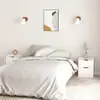 Image de Tables De Chevet 2pcs Blanc Brillant 40x40x50cm Bois Ingénierie Vidaxl