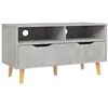 Image de Meuble Tv Gris Béton 90x40x48,5 Cm Bois D'ingénierie Vidaxl
