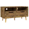 Image de Meuble Tv Chêne Fumé 90x40x48,5 Cm Bois D'ingénierie Vidaxl