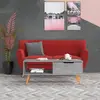 Image de Table Basse Gris Béton 100x49,5x43 Cm Bois D'ingénierie Vidaxl