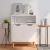 Image de Buffet Blanc 60x30x72 Cm Bois D'ingénierie Vidaxl