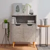 Image de vidaXL Buffet gris béton 60x30x72 cm bois dingénierie 326826