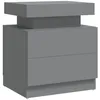 Image de Table De Chevet Gris 45x35x52 Cm Bois D'ingénierie Vidaxl