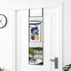 Image de vidaXL Miroir de porte Noir 30x100 cm Verre et aluminium 327405