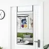 Image de Miroir De Porte Noir 50x100 Cm Verre Et Aluminium Vidaxl
