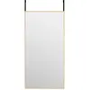 Image de Miroir De Porte Doré 40x80 Cm Verre Et Aluminium Vidaxl