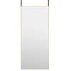 Image de Miroir De Porte Doré 40x100 Cm Verre Et Aluminium Vidaxl