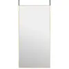 Image de Miroir De Porte Doré 50x100 Cm Verre Et Aluminium Vidaxl