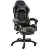 Image de Fauteuil De Jeux Vidéo Repose-pied Noir/camouflage Similicuir Vidaxl