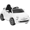 Image de Voiture Électrique Pour Enfants Fiat 500 Blanc Vidaxl