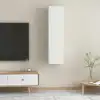 Image de Meubles Tv 2 Pcs Blanc 30,5x30x60 Cm Bois D’ingénierie Vidaxl