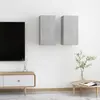 Image de Cabinet Tv Mural 2 Pcs Gris Béton 30.5 X 30 X 60 Cm Vidaxl