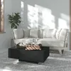 Image de vidaXL Table basse Noir 85x55x31 cm Bois dingénierie 803381