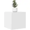 Image de Meubles Tv Muraux 4 Pcs Blanc 30,5x30x30 Cm Vidaxl
