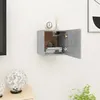 Image de vidaXL Meuble TV mural Gris béton 305x30x30 cm