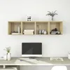 Image de Armoires Murales 4 Pcs Chêne Sonoma 37x37x37 Cm Bois Ingénierie Vidaxl
