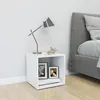Image de Meuble Tv Blanc 37x35x37 Cm Bois D’ingénierie Vidaxl