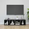 Image de Meubles Tv 4 Pcs Gris Brillant 37x35x37 Cm Bois D’ingénierie Vidaxl