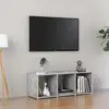 Image de Meuble Tv Gris Béton 107x35x37 Cm Bois D’ingénierie Vidaxl