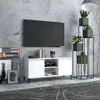 Image de Meuble Tv Avec Pieds En Métal Blanc 103,5x35x50 Cm Vidaxl