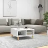 Image de Table Basse Blanc 60x60x30 Cm Bois D'ingénierie Vidaxl