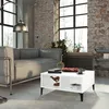 Image de Table Basse Blanc 60x60x30 Cm Bois D'ingénierie Vidaxl