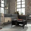Image de Table Basse Noir 60x60x30 Cm Bois D'ingénierie Vidaxl