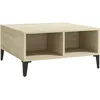 Image de Table Basse Chêne Sonoma 60x60x30 Cm Bois D'ingénierie Vidaxl