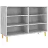 Image de Buffet Gris Béton 103,5x35x70 Cm Bois D'ingénierie Vidaxl