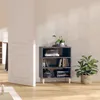 Image de Buffet Gris Brillant 57x35x70 Cm Bois D'ingénierie Vidaxl
