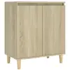 Image de Vidaxl buffet avec pieds en bois chêne sonoma bois d'ingénierie