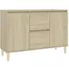 Image de Vidaxl buffet chêne sonoma 101x35x70 cm bois d'ingénierie