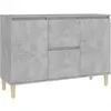 Image de Buffet Gris Béton 101x35x70 Cm Bois D'ingénierie Vidaxl