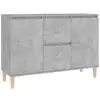 Image de Vidaxl buffet gris béton 101x35x70 cm bois d'ingénierie