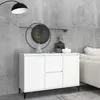 Image de vidaXL Buffet blanc 104x35x70 cm bois dingénierie 806112