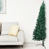 Image de vidaXL Sapin de Noël artificiel moitié avec support vert 120 cm PVC 328415