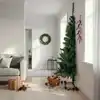 Image de Sapin De Noël Artificiel Moitié Avec Support Vert 240 Cm Pvc Vidaxl