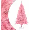 Image de Sapin De Noël Artificiel Avec Support Rose 120 Cm Pvc Vidaxl
