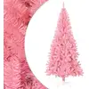 Image de Sapin De Noël Artificiel Avec Support Rose 240 Cm Pvc Vidaxl