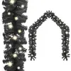 Image de Guirlande De Noël Avec Lumières Led 10 M Noir Vidaxl