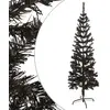 Image de Sapin De Noël Étroit Noir 150 Cm Vidaxl