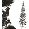 Image de Sapin De Noël Étroit Noir 240 Cm Vidaxl